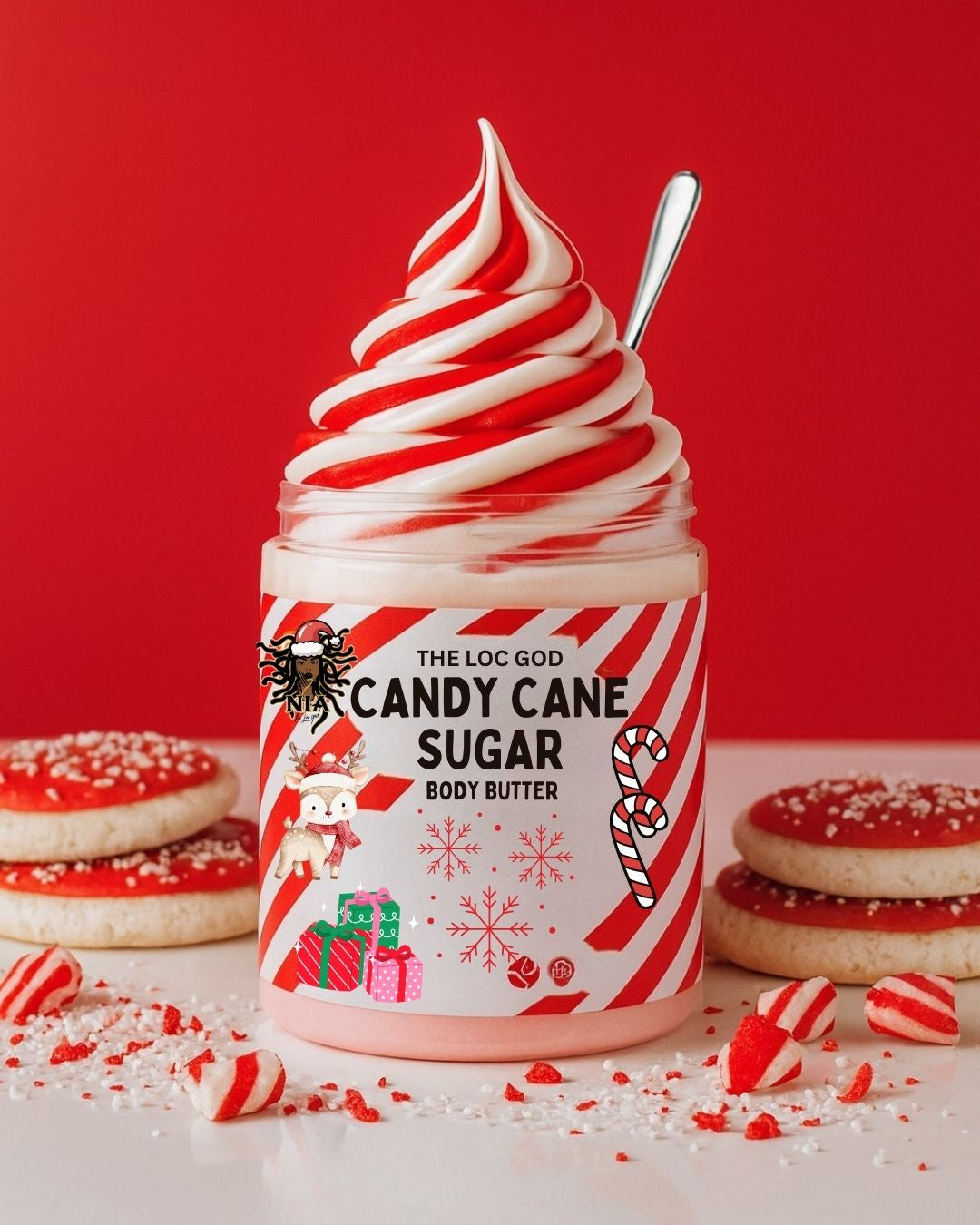 Whipped Candy Cane Sugar Body Butter