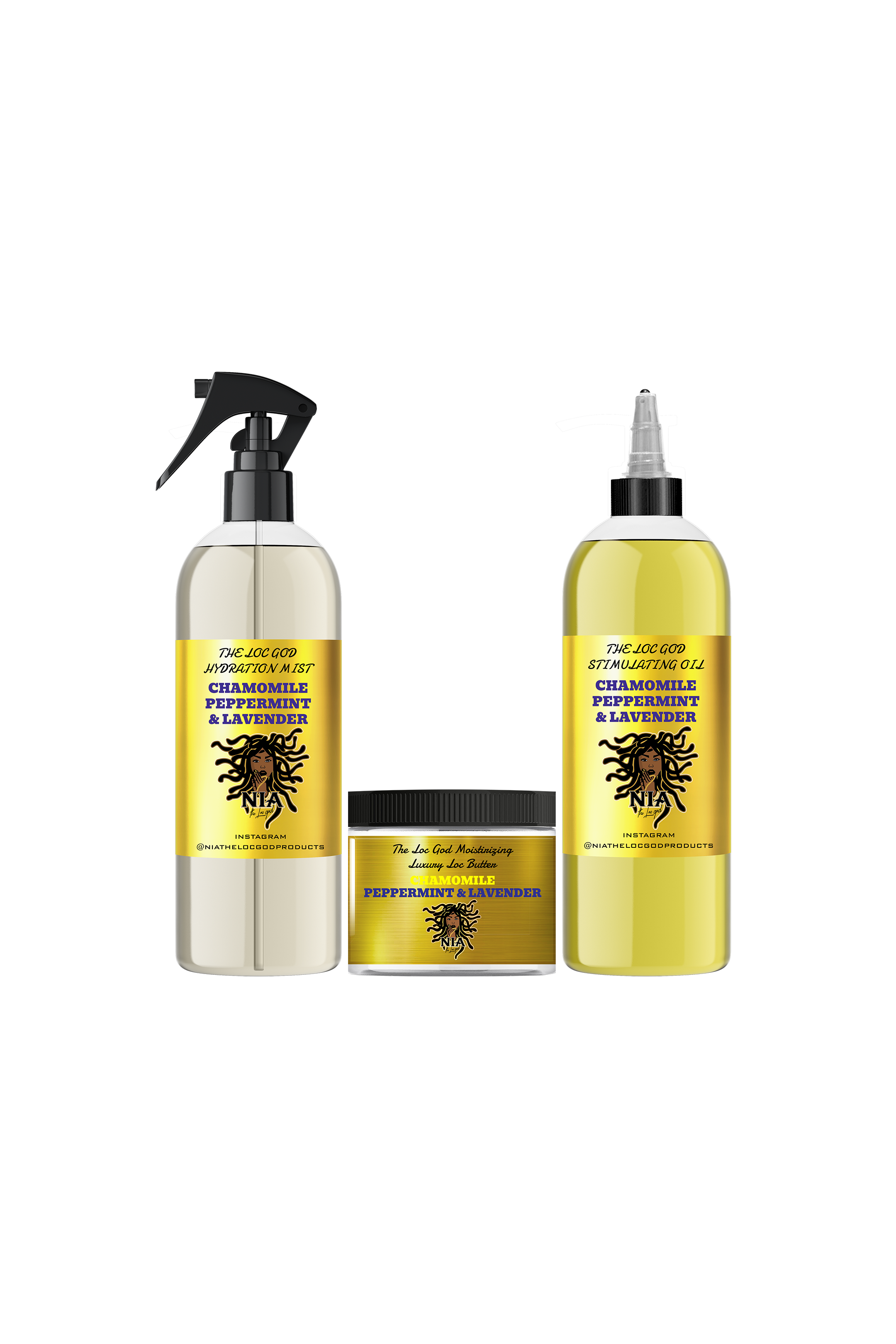 Loc Bundles - Chamomile, Peppermint + Lavender