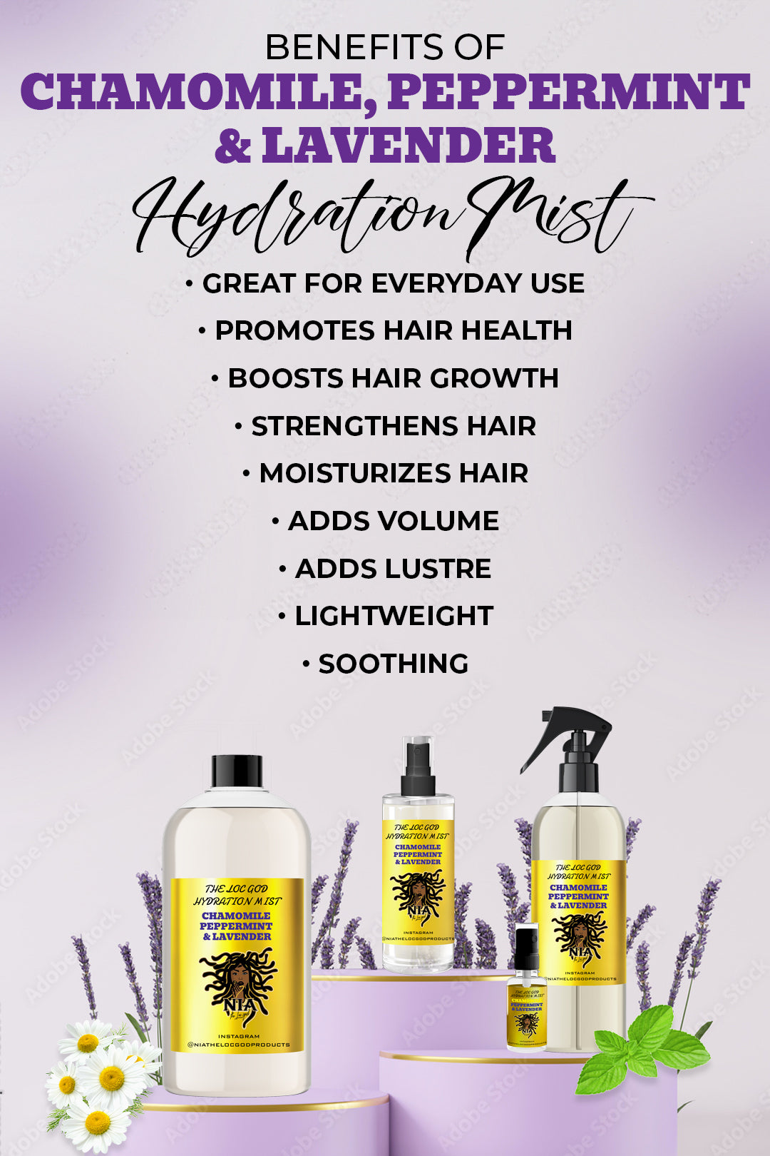 Niebla Hidratante - Manzanilla, Menta + Lavanda