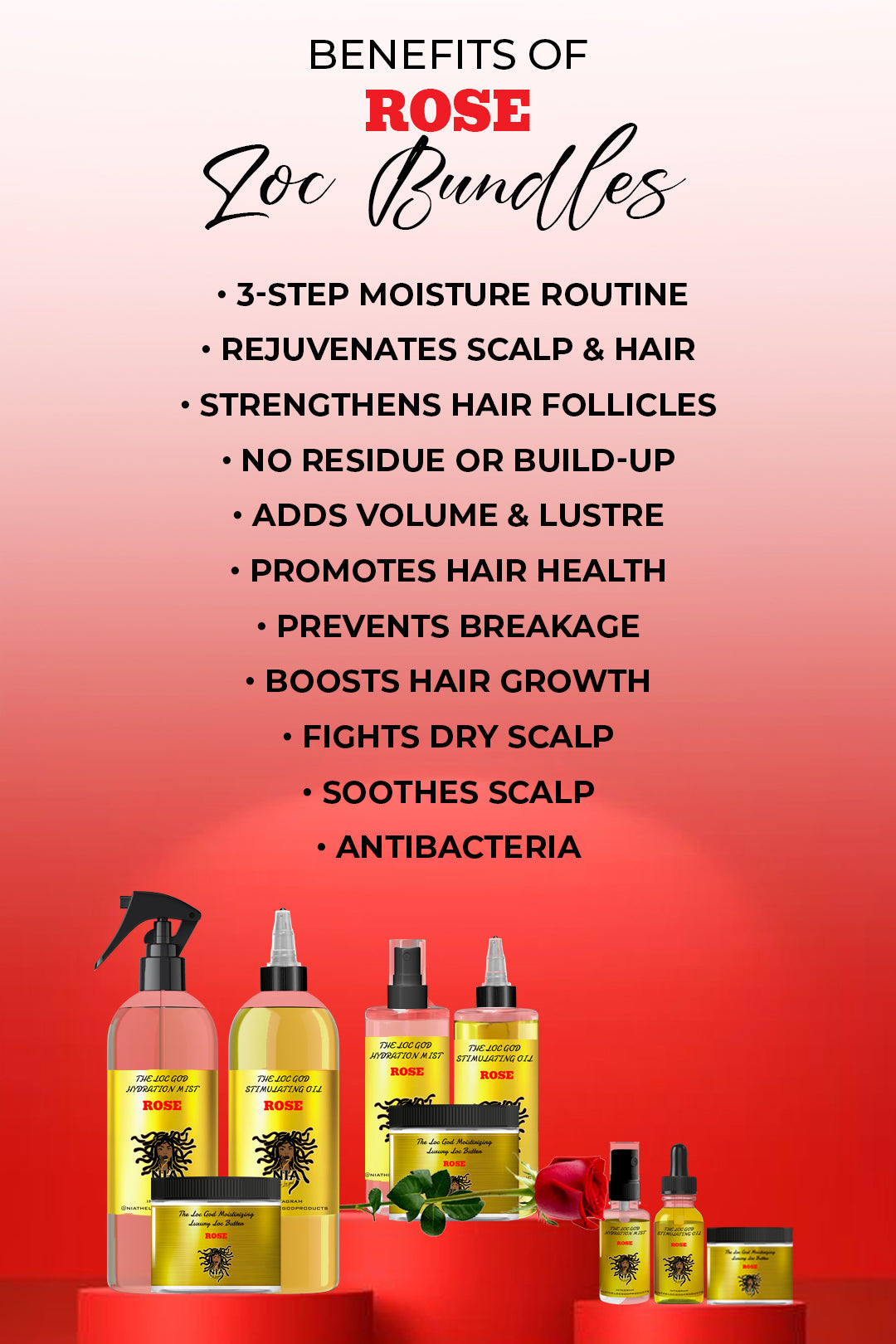 Loc Bundles - Rose